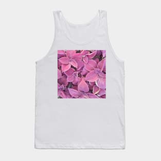 Pink Coleus Plant Leaves Tank Top